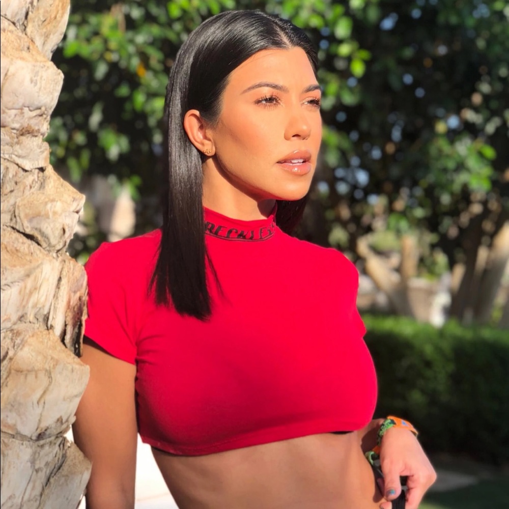 NEW red crop top